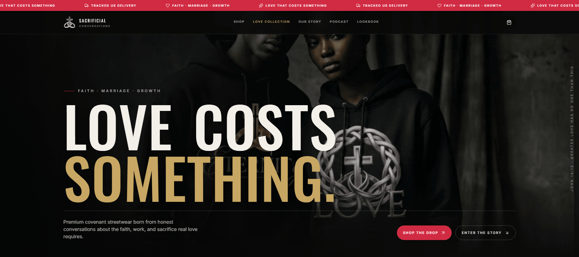 Sacrificial Conversations website preview