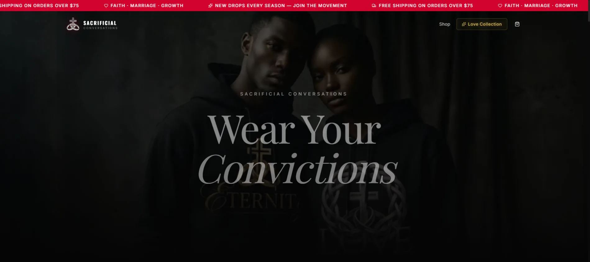 Sacrificial Conversations website preview